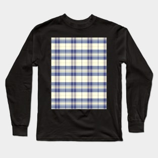 Sunset and Sunrise Aesthetic Arable 2 Hand Drawn Textured Plaid Pattern Long Sleeve T-Shirt